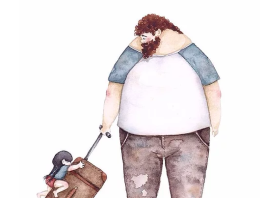 Baba-Kız İlişkilerini Anlatırken Herkesi Gülümsetecek 14 Başarılı Çizim